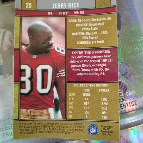 Jerry Rice yr 2000 - Picture 2 of 2
